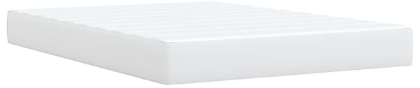 Box spring postel s matrací bílá 140x200 cm umělá kůže 3290725