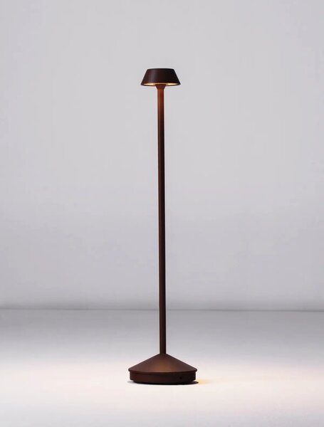 Venkovní stojací lampa Arion hnědá