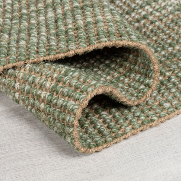 Flair Rugs, Běhoun Mottle Jute Ombre Green, 60x230, zelená, chodba / předsíň