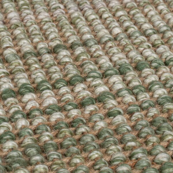 Flair Rugs, Běhoun Mottle Jute Ombre Green, 60x230, zelená, chodba / předsíň