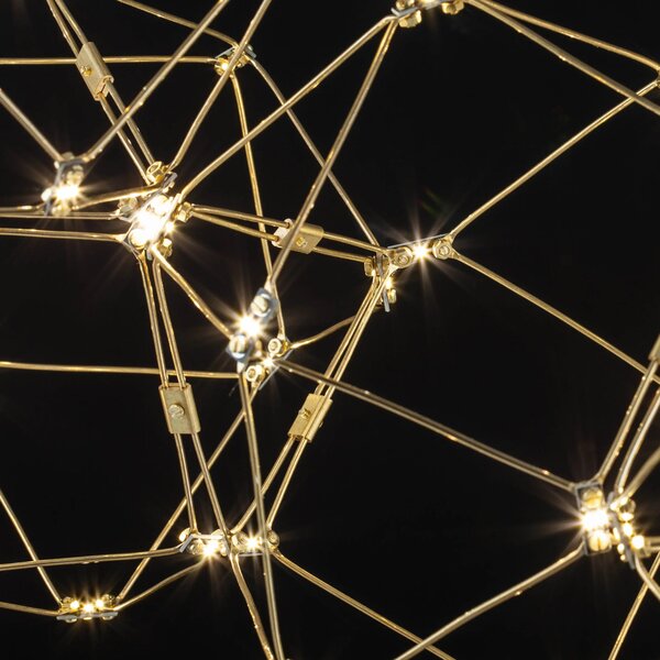 LED lustr Nebula 163 zlaté – Zlatá