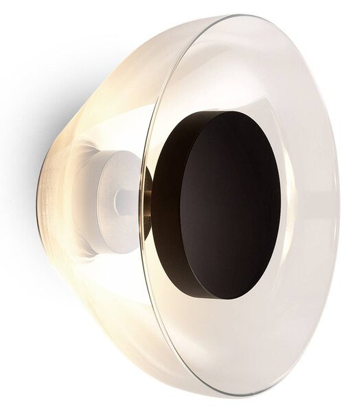 MARSET Aura LED nástěnné světlo Ø18cm, transparent