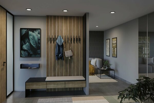 PAULMANN VariFit LED vestavné svítidlo Areo IP44 kruhové 118mm 4000K černá