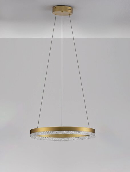 LED lustr Adria 40 zlaté – Zlatá