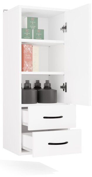TP Living Horní závěsná koupelnová skříňka Nina II 35 cm bílá