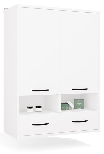 TP Living Horní závěsná koupelnová skříňka Nina 66 cm bílá