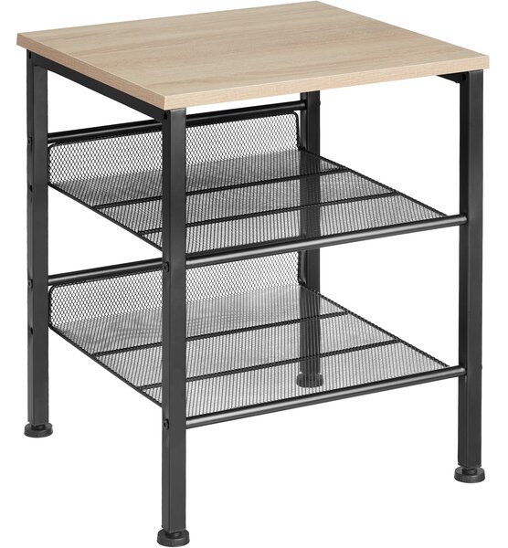 Tectake 404270 odkládací stolek lincoln - industrial světlé dřevo