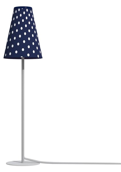 Stolní lampa Trifle, modrá/bílá s puntíky