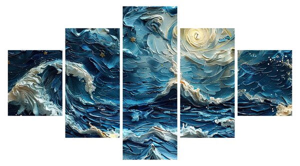 Obraz - Malba oblohy a moře (125x70 cm)