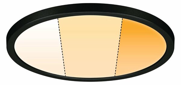 PAULMANN VariFit LED vestavné svítidlo Dim to Warm Areo IP44 kruhové 230mm 3 Step Dim to warm černá stmívatelné