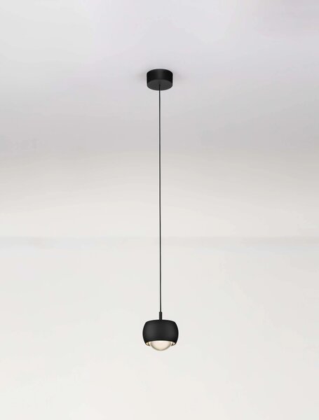 LED černý moderní lustr Conga – Černá