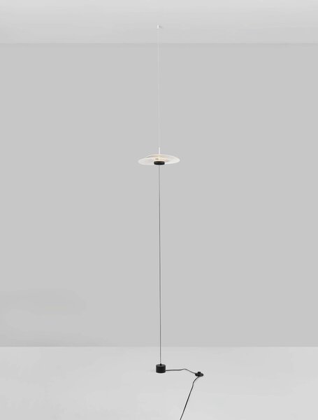LED stmívatelná bílá stojací lampa Olea 340