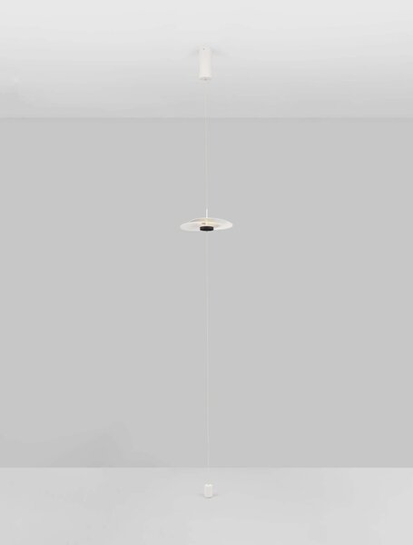 LED stmívatelná bílá stojací lampa Olea 390