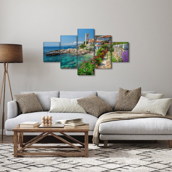 Obraz - Malebné pobřeží vesnice (125x70 cm)