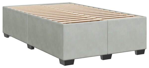 Box spring postel s matrací světle šedá 120 x 200 cm samet 3290876