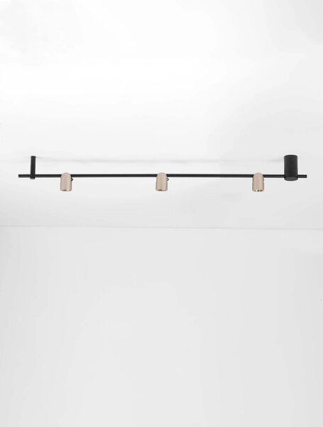 LED stmívatelný champaign zlato-černý designový lustr Sirmos