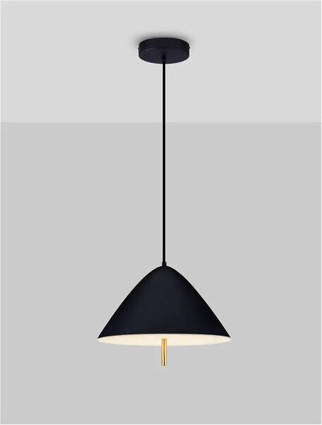 LED černý moderní lustr Oros – Černá
