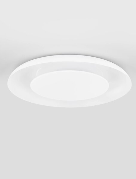 LED stmívatelné bílé moderní stropní svítidlo Epos – Bílá