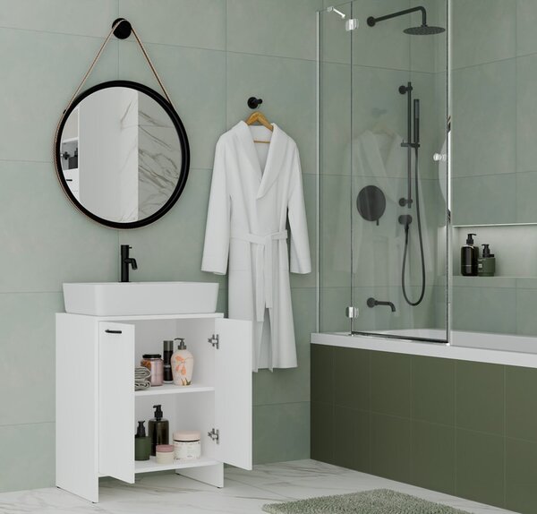 TP Living Skříňka pod umyvadlo s deskou Nina 60 cm bílá