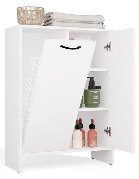 TP Living Spodní koupelnová skříňka s košem na prádlo Nina 66 cm bílá