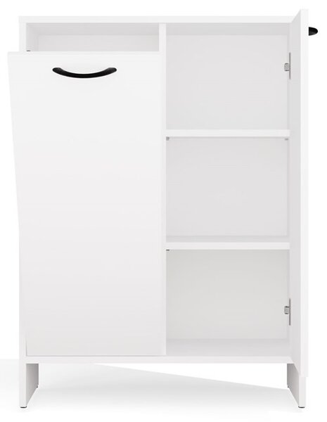 TP Living Spodní koupelnová skříňka s košem na prádlo Nina 66 cm bílá