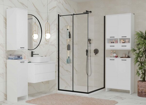 TP Living Spodní koupelnová skříňka s košem na prádlo Nina 35 cm bílá
