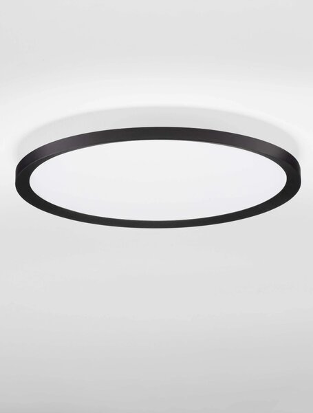 LED stmívatelné černé moderní stropní svítidlo Aoton – Černá