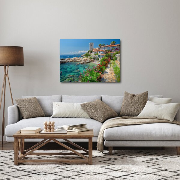Obraz - Malebné pobřeží vesnice (70x50 cm)