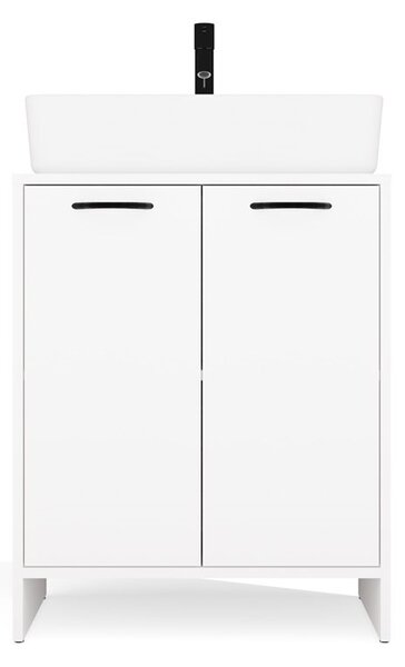 TP Living Skříňka pod umyvadlo s deskou Nina 60 cm bílá