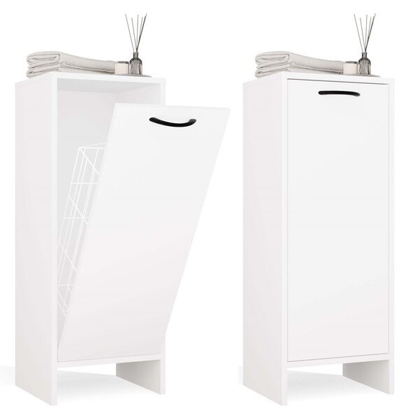 TP Living Spodní koupelnová skříňka s košem na prádlo Nina 35 cm bílá