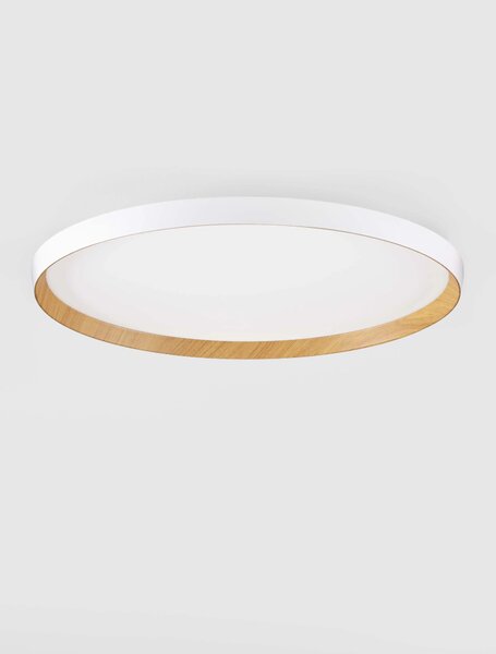 LED stmívatelné bílé designové stropní svítidlo Vomos – Bílá