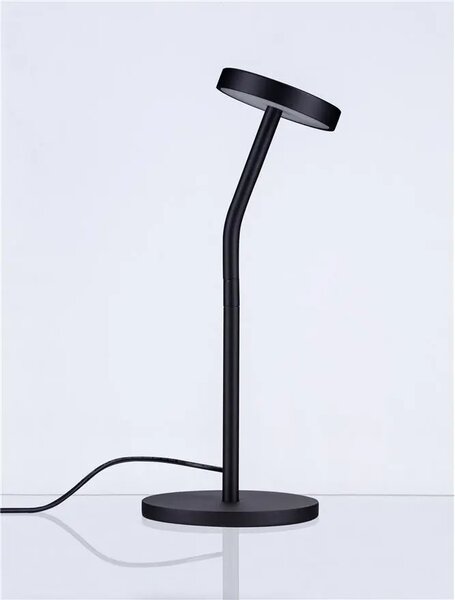 LED černá stolní lampa Logos