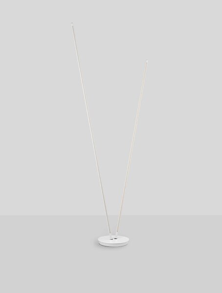 LED stmívatelná bílá stojací lampa Intec