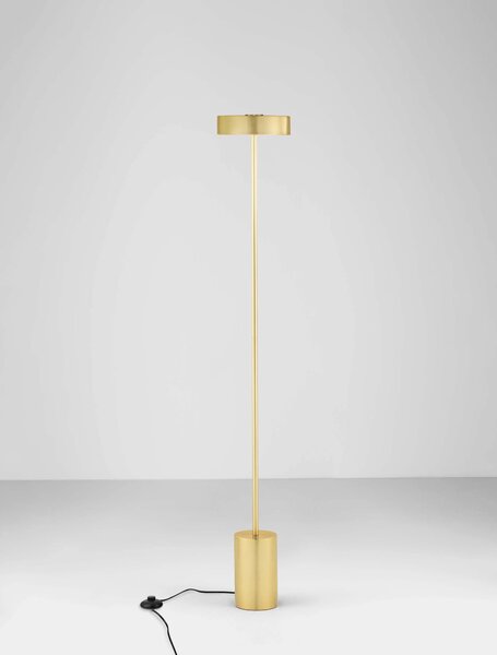 LED zlatá stojací lampa Thea