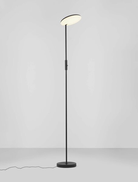 LED stmívatelná černá stojací lampa Notos