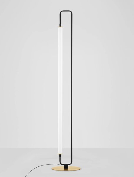 LED černá stojací lampa Wetro 32W