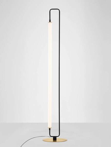 LED černá stojací lampa Wetro 32W