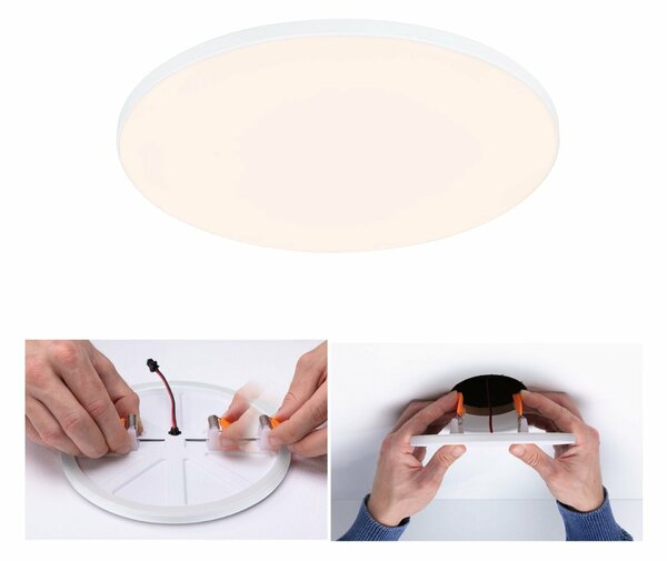 PAULMANN VariFit LED vestavné svítidlo Veluna Edge IP44 kruhové 200mm 3000K bílá stmívatelné