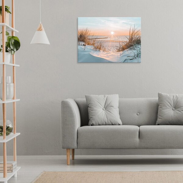 Obraz na plátně: Sunset on the beach - 80x60 cm