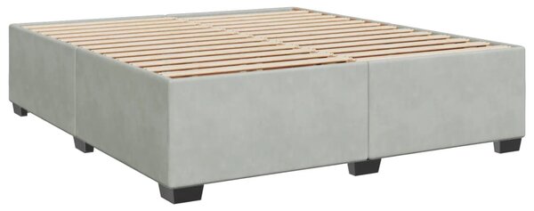 Box spring postel s matrací světle šedá 180x200 cm samet 3290990