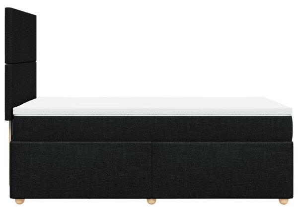 Box spring postel s matrací černá 80 x 200 cm textil 3291102