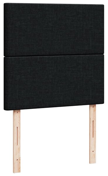 Box spring postel s matrací černá 80 x 200 cm textil 3291102