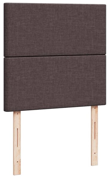 Box spring postel s matrací tmavě hnědá 80x200 cm textil 3291103