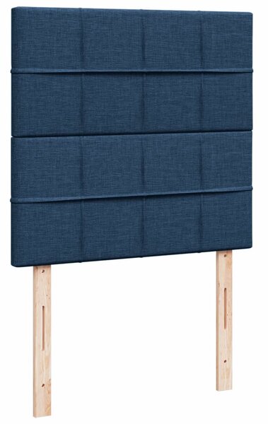 Box spring postel s matrací modrá 80x200 cm textil 3291113