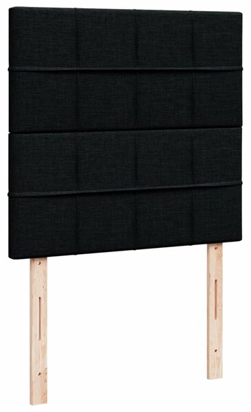 Box spring postel s matrací černá 80 x 200 cm textil 3291109