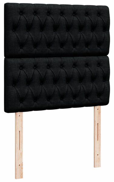 Box spring postel s matrací černá 80 x 200 cm textil 3291504