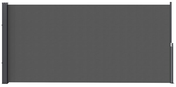Outsunny Skladací Zahradní Boční Markýza 3m x 1,4m Hliník Polyester Anti-UV Vysokohustotní 180 g/m² Tmavě Šedá | Aosom