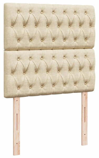 Box spring postel s matrací krémová 80 x 200 cm textil 3291119