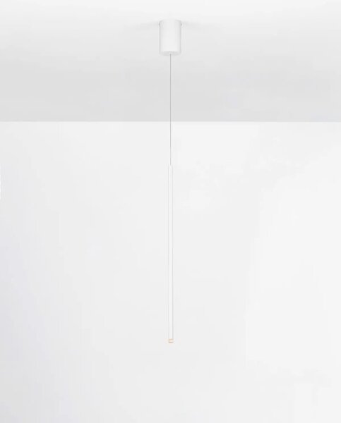 Minimalisticky lustr na lanku Stilvi Bílá