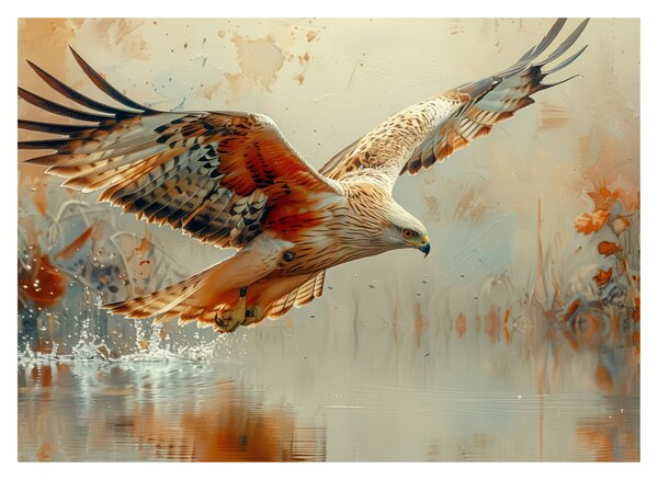 Obraz - Dravý pták (70x50 cm)